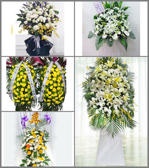 辽宁大连长海县海洋乡白事花篮预定